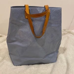 blue louis vuitton tote bag